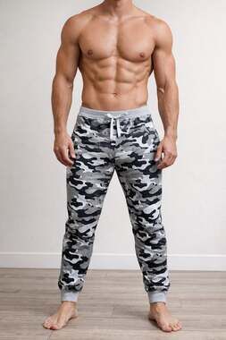 Vintage Men's Slim Fit Camo Jogger Sweatpants Size M